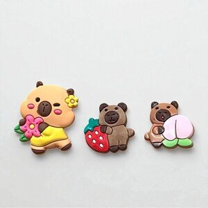 Capybara Light Up Croc Charm Set Of 3